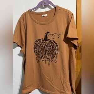 Maurices Tan Pumpkin Graphic Tee